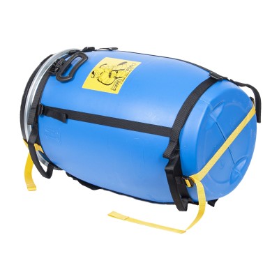Minimalist Barrel Harness on a 60L Barrel - Side/Bottom