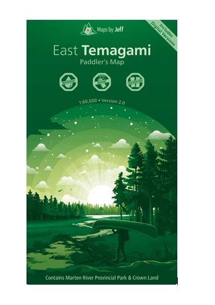 Maps by Jeff East Temagami Paddling Map