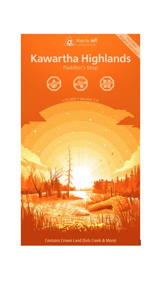 Maps by Jeff Kawartha Highlands Paddling Map