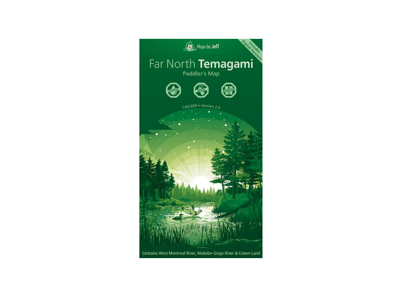Maps by Jeff  Far North Temagami Paddling Map
